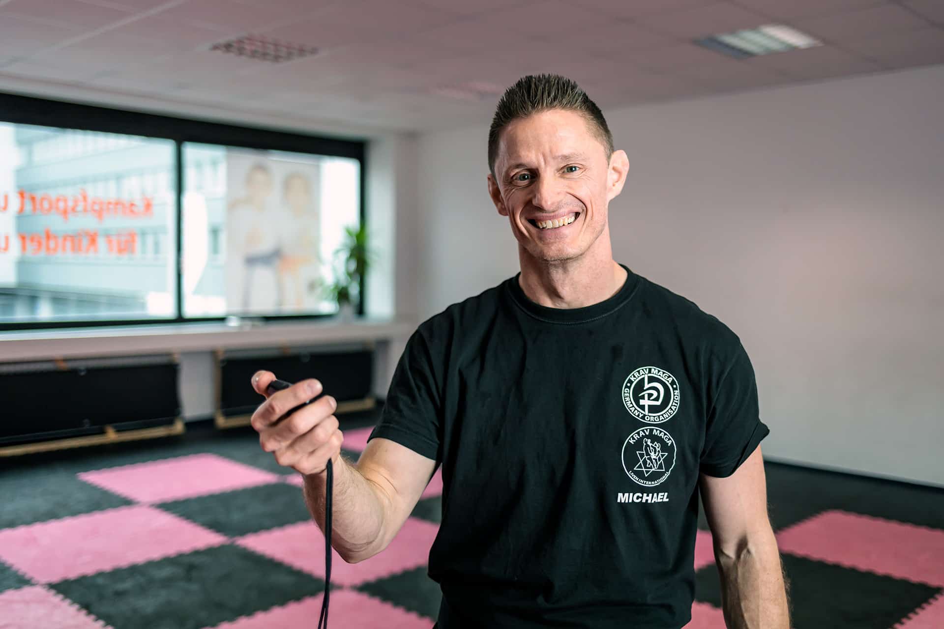 Abbildung Michael Mentsches beim Probetraining